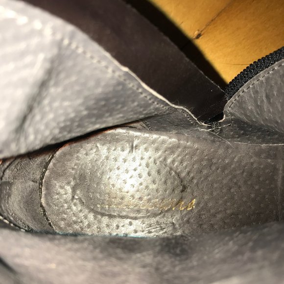 Browns black knee high leather boots, size 39 - Picture 5 of 7